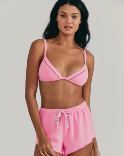 LSF X Hurley - Hawaiian Hibiscus Reversible Terry Fixed Tri Top