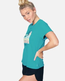 Colima Washed Girlfriend Crew -HURLEY Shop 3hcz8583 lake blue 3 scaled