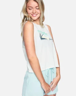 Escondido Washed Biker Tank -HURLEY Shop 3hda2539 sail 3 scaled