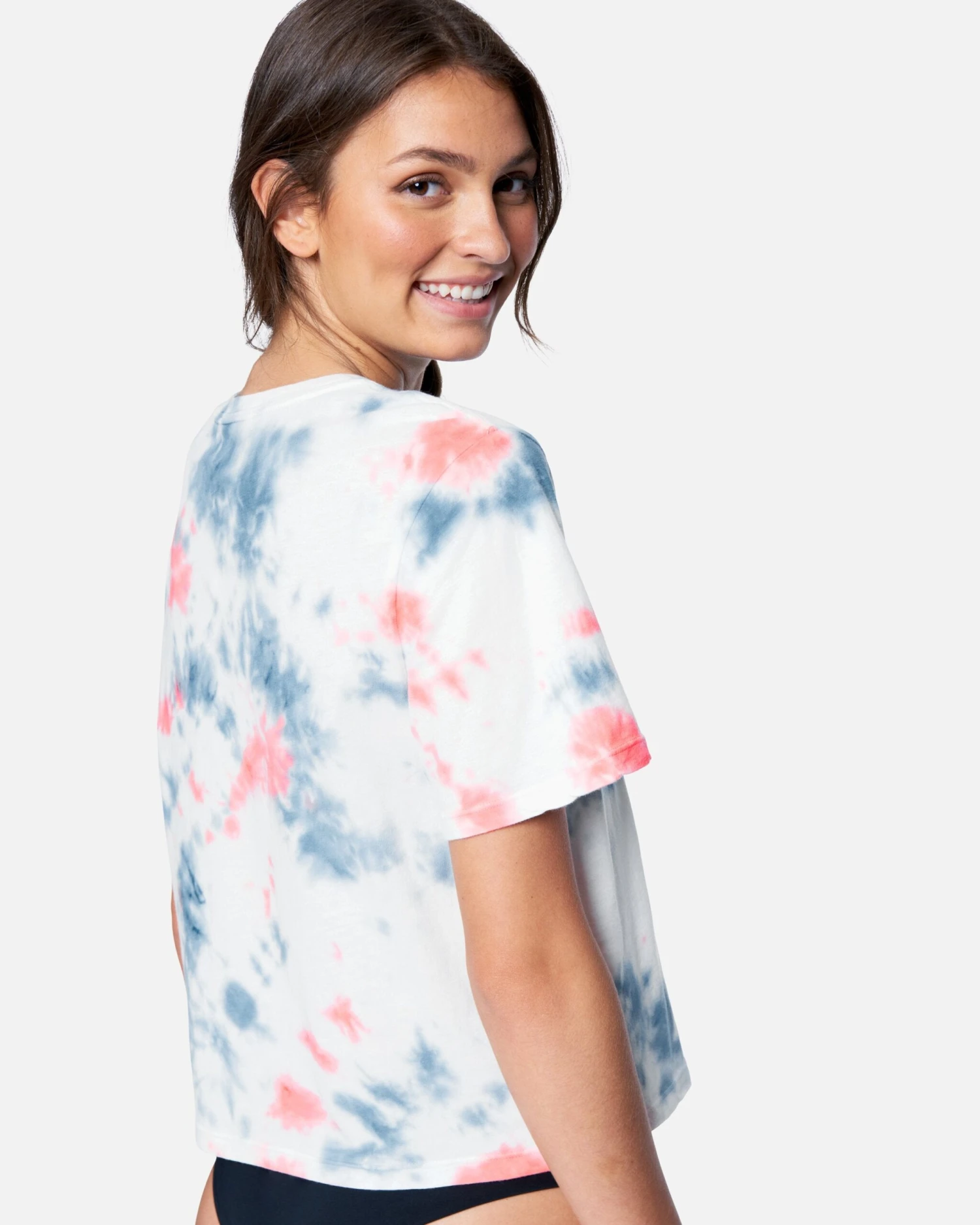 Scripty Tie Dye Cropped Tee 2 Scripty Tie Dye Cropped Tee - Image 2
