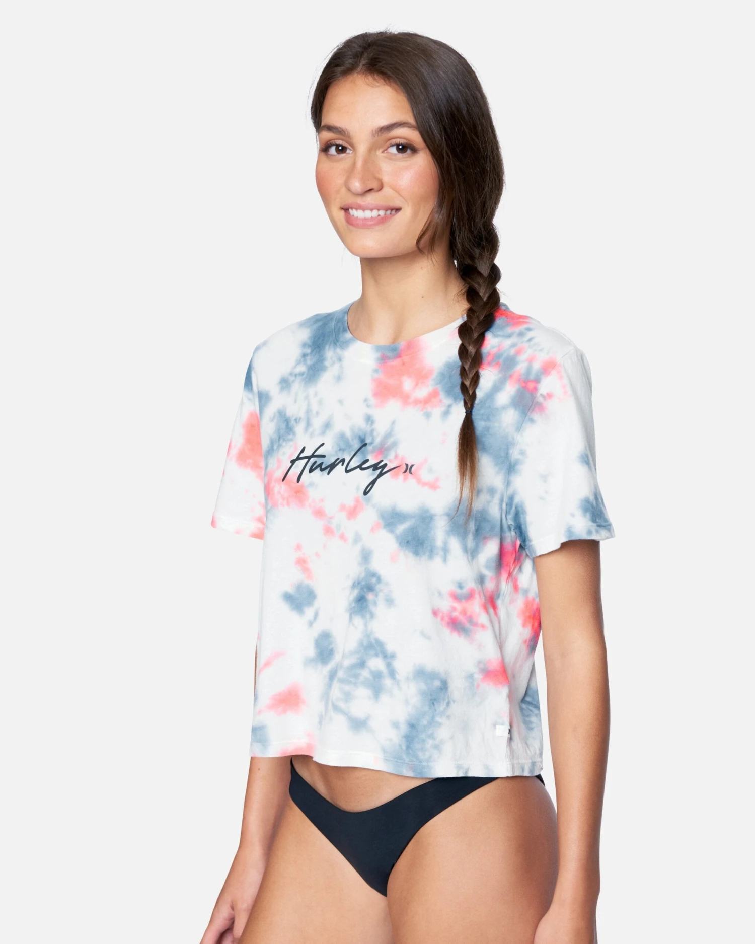 Scripty Tie Dye Cropped Tee 3 Scripty Tie Dye Cropped Tee - Image 3
