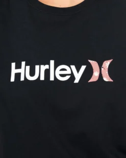 Oao Ditzy Washed Relaxed Girlfriend Tee -HURLEY Shop 3hs1590257 black 5 scaled