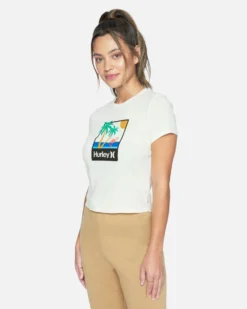 MINGO RIB BABY TEE -HURLEY Shop 3hs6690747 marshmallow 3