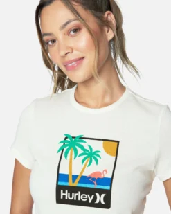 MINGO RIB BABY TEE -HURLEY Shop 3hs6690747 marshmallow 4 scaled