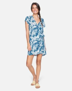 Wrap Dress 9 Wrap Dress -HURLEY Shop 3hwd0109 stellar leafs 4 scaled