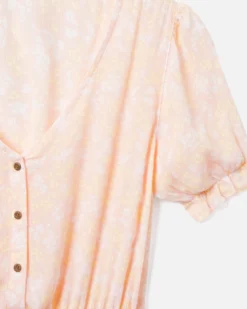 Peasant Dress -HURLEY Shop 3hwkd0089 tropical peach 3