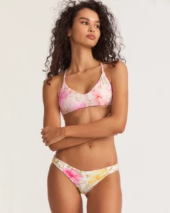 LoveShackFancy X Hurley - Hibiscus Cheeky Reversible Hipster Bikini Bottom -HURLEY Shop HLSFB100 HIBISCUS 8