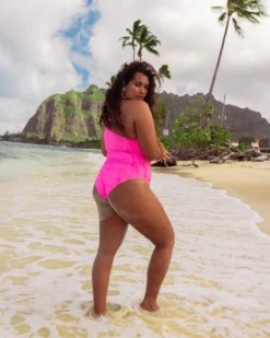 LoveShackFancy X Hurley - Eyelet Paisley Moderate One Piece -HURLEY Shop HLSFO102 COTTONCANDY 5