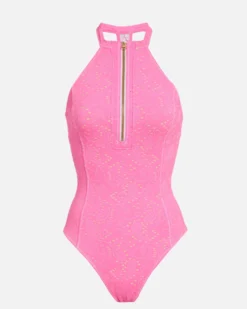 LoveShackFancy X Hurley - Eyelet Paisley Moderate One Piece -HURLEY Shop HLSFO102 COTTON CANDY 1