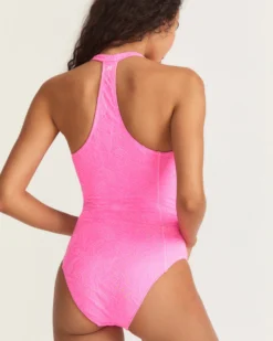 LoveShackFancy X Hurley - Eyelet Paisley Moderate One Piece -HURLEY Shop HLSFO102 COTTON CANDY 9