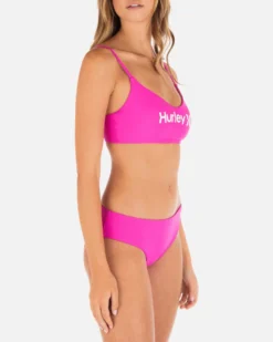 One And Only Solid Bralette 7 One And Only Solid Bralette -HURLEY Shop HT1238 DRAGONFRUIT 3 scaled