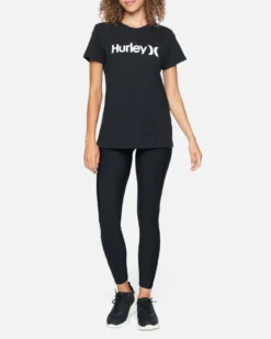 One And Only Perfect Crew Tee -HURLEY Shop cw7979 black 4 V2