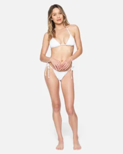 Texture Beach Cheeky Slider Tie Side Bikini Bottom -HURLEY Shop hb1160 coconut 4 scaled
