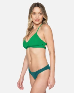 Solid Reversible Moderate Bikini Bottom -HURLEY Shop hb1196 ocean marine teal 5 scaled