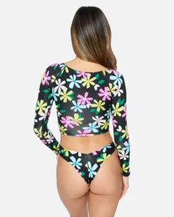 Daisy Pop V Front Skimpy Bottom -HURLEY Shop hb1238 pink punch 3 scaled
