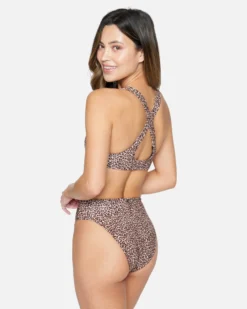 Max Leopard Moderate Tab Side High Waist