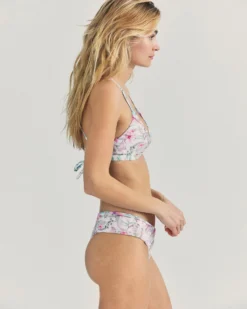 LSF X Hurley - Hawaiian Hibiscus Reversible Adjustable Twist Front Top -HURLEY Shop hlsft001 floral mix 5