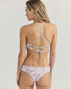 LSF X Hurley - Hawaiian Hibiscus Reversible Adjustable Twist Front Top -HURLEY Shop hlsft001 floral mix 6