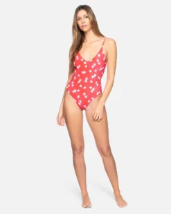 Star Spangled Low Back One Piece -HURLEY Shop ho1027 red pepper multi 4 scaled