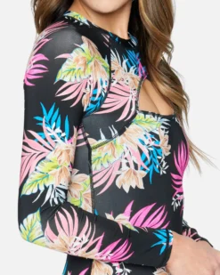 Hana Cross Yoke Surfsuit -HURLEY Shop ho1100 black 4 scaled