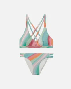 Hurley X Moore Aloha Max Retro Wave Scoop Bikini Top -HURLEY Shop ht1171 retro wave multi 5