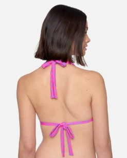Electric Slide Soft Tie Halter -HURLEY Shop ht1287 violet electric pink 3 scaled