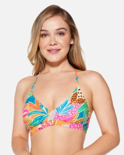 Bahia Adjustable Bikini Top -HURLEY Shop ht1294 electric pink 1 scaled