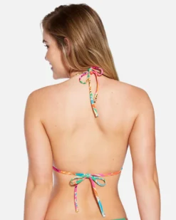 Bahia Reversible High Neck Top 8 Bahia Reversible High Neck Top -HURLEY Shop ht1295 electric pink 3 scaled