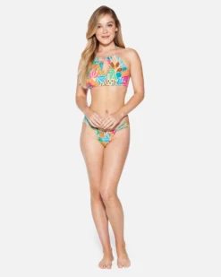 Bahia Reversible High Neck Top 9 Bahia Reversible High Neck Top -HURLEY Shop ht1295 electric pink 4 scaled