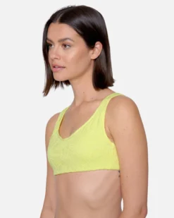 Max Crochet Soft Strap Top -HURLEY Shop ht1307 electric lemon 2 scaled