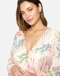 SUMMER MINI DRESS 8 SUMMER MINI DRESS -HURLEY Shop hu003d3 cream multi 4 scaled