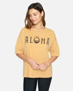 ALOHA BOYFRIEND TEE 7 ALOHA BOYFRIEND TEE -HURLEY Shop hu039k3 sandstone 3 scaled