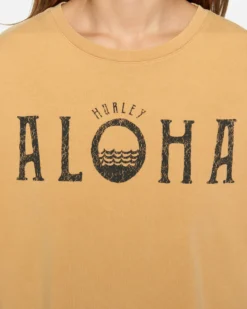 ALOHA BOYFRIEND TEE 8 ALOHA BOYFRIEND TEE -HURLEY Shop hu039k3 sandstone 4 scaled