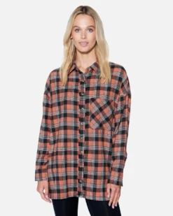 Austin Plaid Boyfriend Shirt