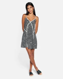 Animal Mini Dress 9 Animal Mini Dress -HURLEY Shop hu052d3 black 1 scaled