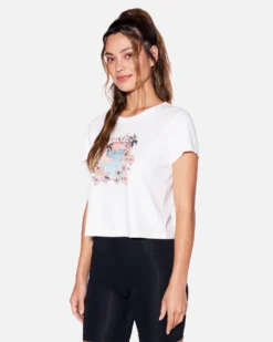 Flower Tubing Baby Tee -HURLEY Shop hu103k3 white 3 scaled