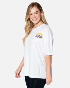 DESERT POINT BOYFRIEND TEE -HURLEY Shop hu104k3 white 3 scaled