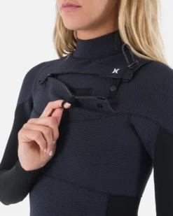 Womens Advantage Plus 4/3MM Fullsuit -HURLEY Shop wfs0012403 black graphite 7 scaled
